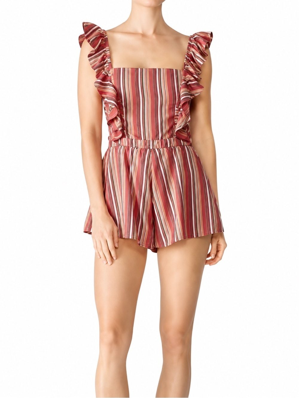 TJD striped romper, larger